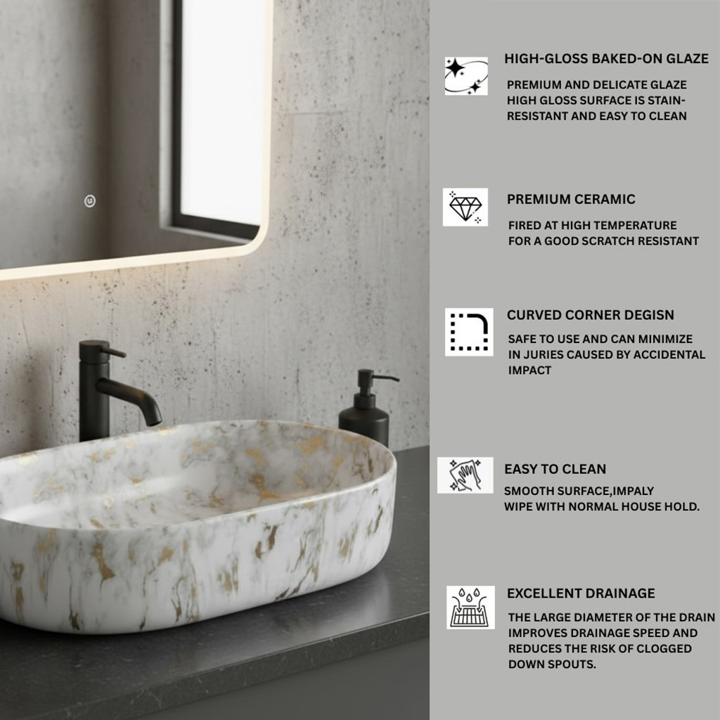 MS-2205 XYLOAN TABLE TOP BASIN MATT (22"X14") - Image 4