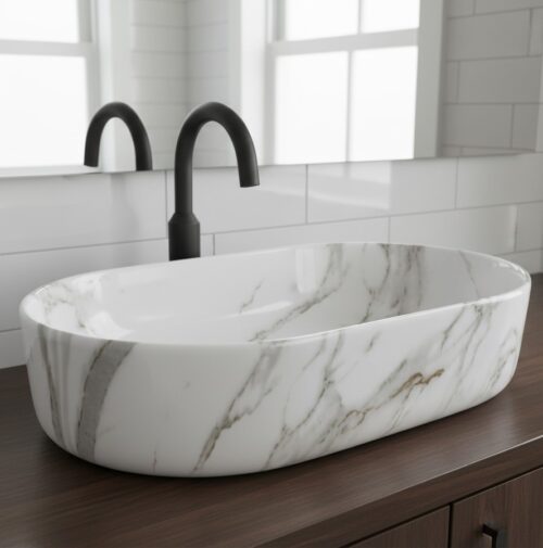 MS-2207 XYLOAN TABLE TOP BASIN GLOSSY (22"X14")