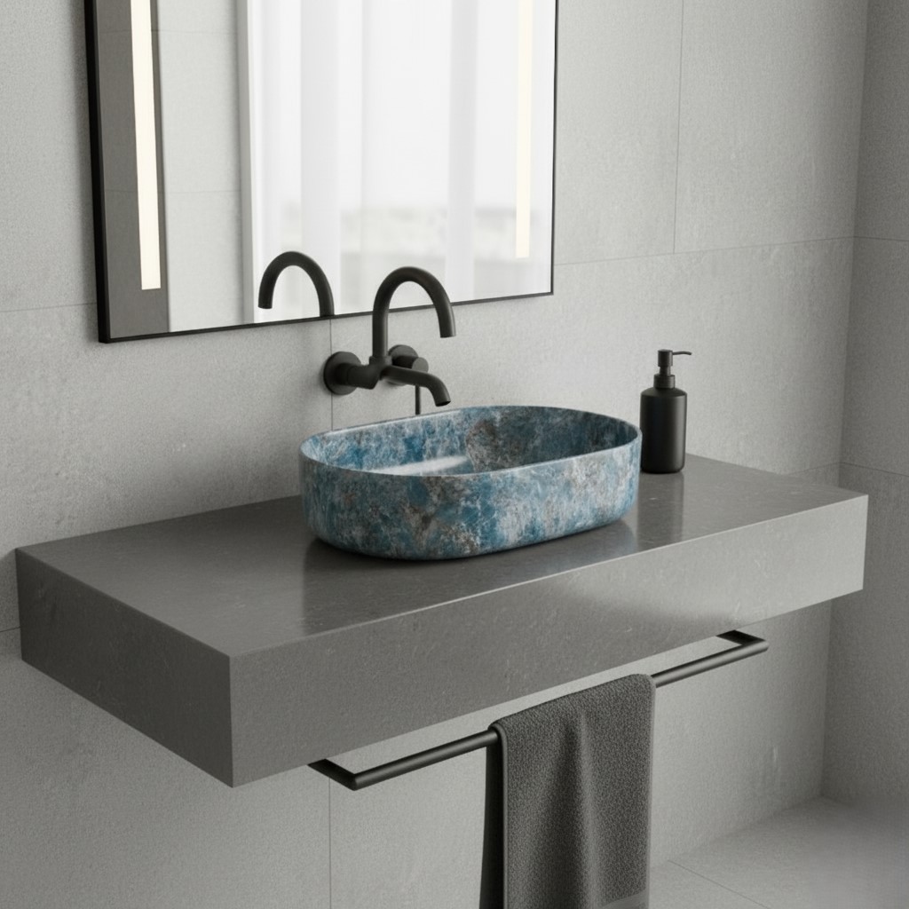 MS-2210 XYLOAN TABLE TOP BASIN GLOSSY (22"X14") - Image 2