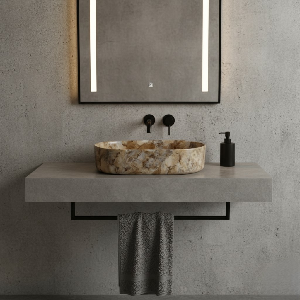 MS-2212 XYLOAN TABLE TOP BASIN GLOSSY (22"X14") - Image 2