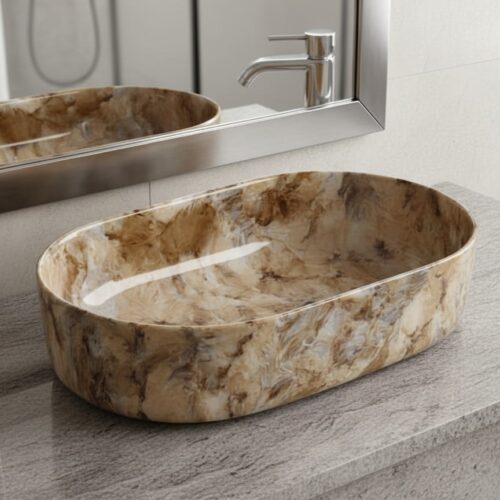 MS-2212 XYLOAN TABLE TOP BASIN GLOSSY (22"X14")