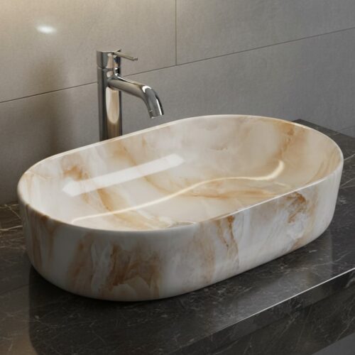 MS-2213 XYLOAN TABLE TOP BASIN GLOSSY (22"X14")