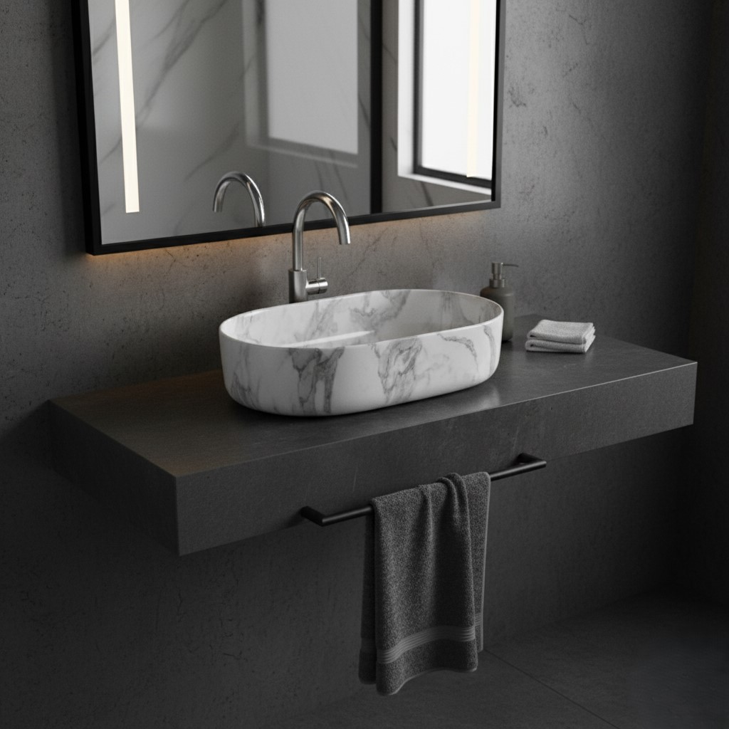 MS-2215 XYLOAN TABLE TOP BASIN MATT (22"X14") - Image 2