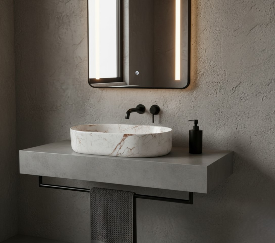 MS-2216 XYLOAN TABLE TOP BASIN GLOSSY (22"X14") - Image 2