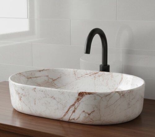 MS-2216 XYLOAN TABLE TOP BASIN GLOSSY (22"X14")