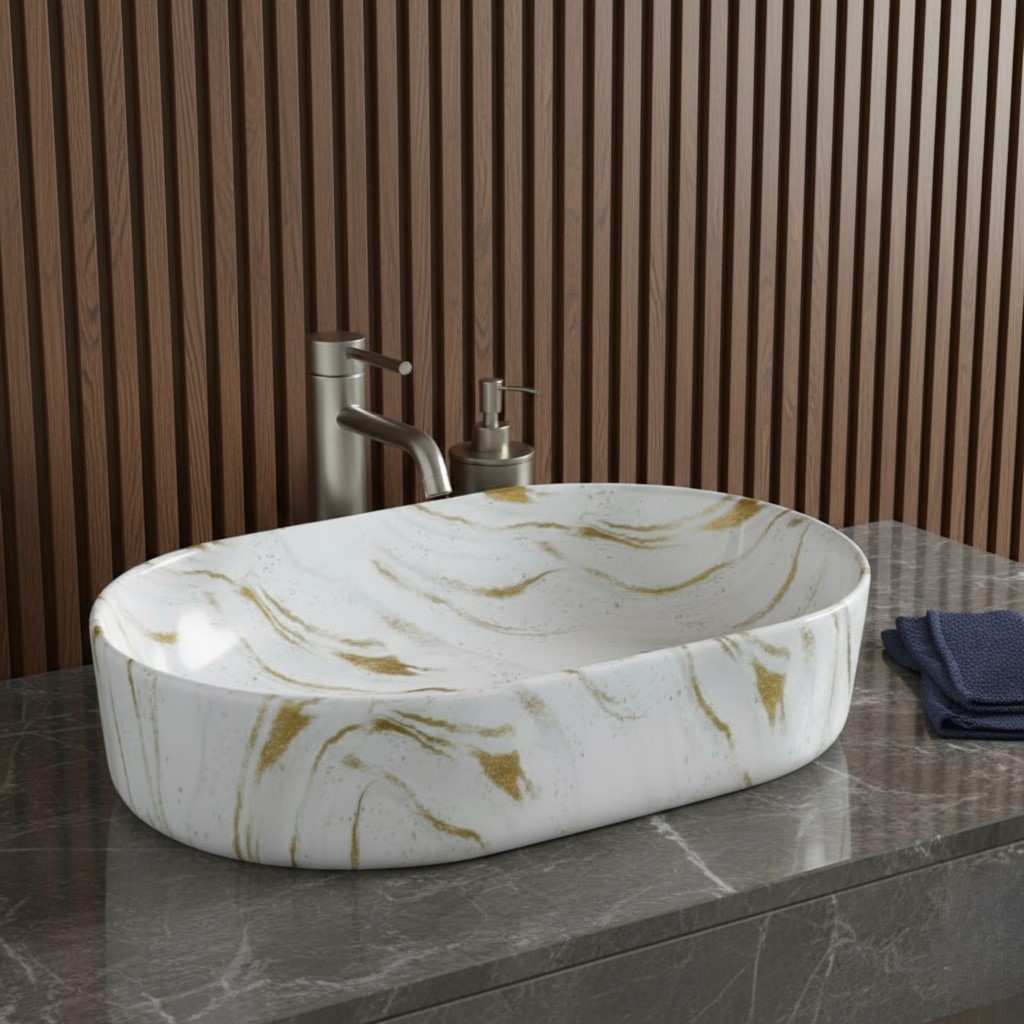 MS-2221 XYLOAN TABLE TOP BASIN GLOSSY (22"X14") - Image 2