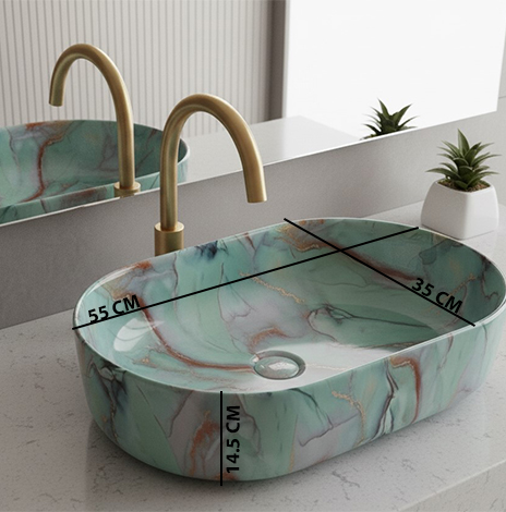 MS-2222 XYLOAN TABLE TOP BASIN GLOSSY (22"X14") - Image 3