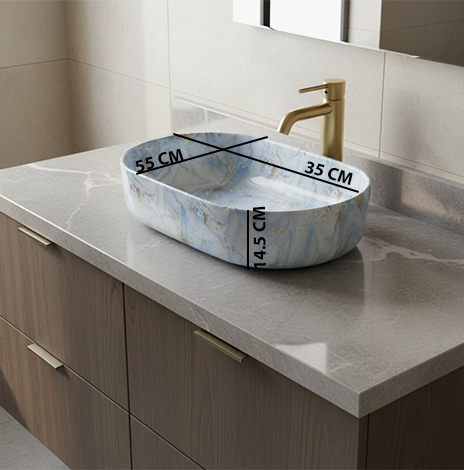 MS-2223 XYLOAN TABLE TOP BASIN GLOSSY (22"X14") - Image 3