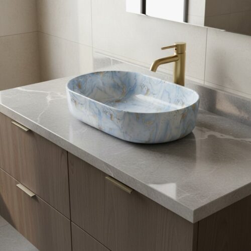 MS-2223 XYLOAN TABLE TOP BASIN GLOSSY (22"X14")