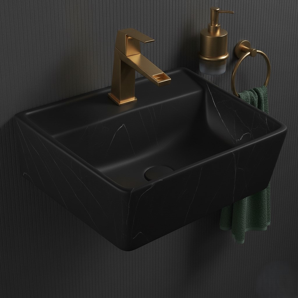 MS-2301 XYLOAN WALL MOUNTED BASIN MATT (18"X14") - Image 2