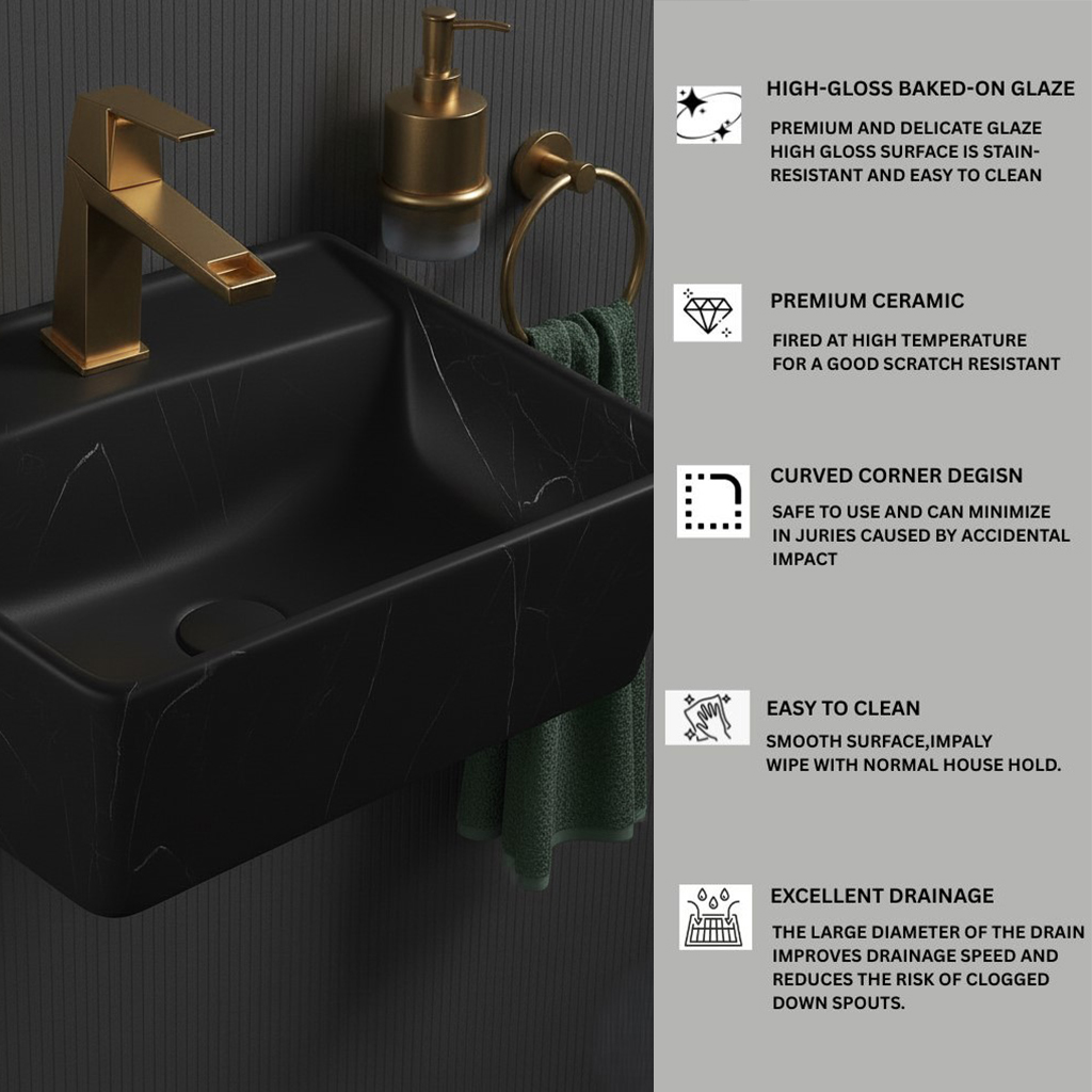 MS-2301 XYLOAN WALL MOUNTED BASIN MATT (18"X14") - Image 4