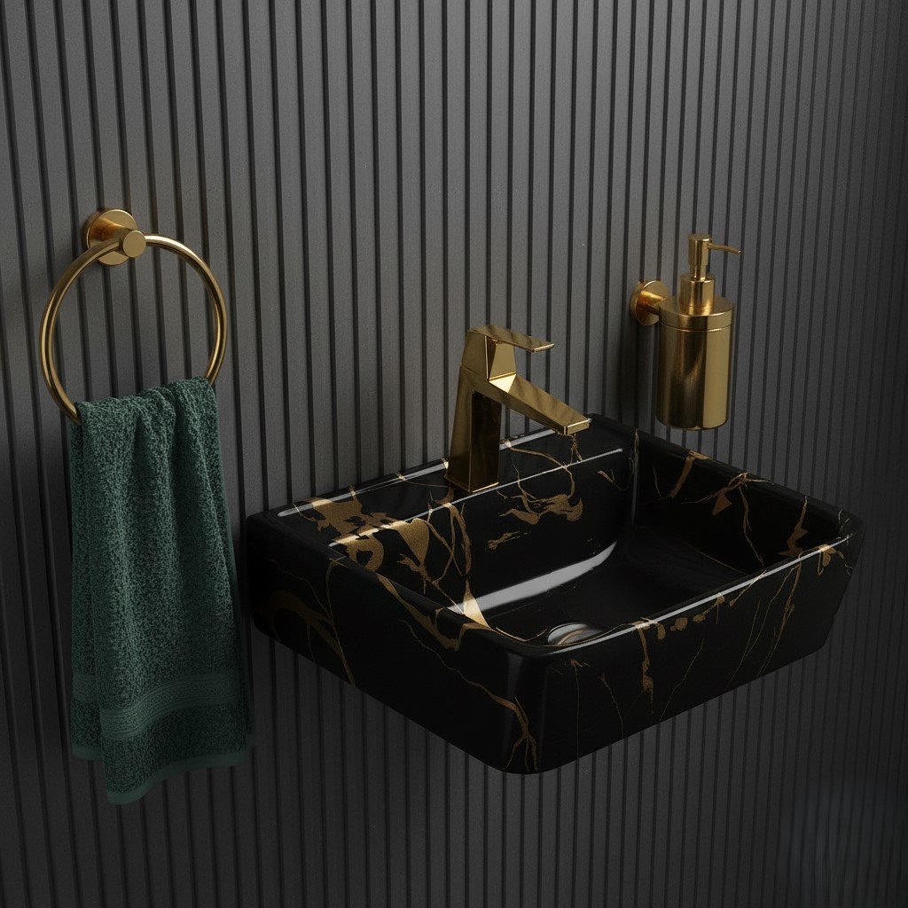 MS-2302 XYLOAN WALL MOUNTED BASIN GLOSSY (18"X14") - Image 2
