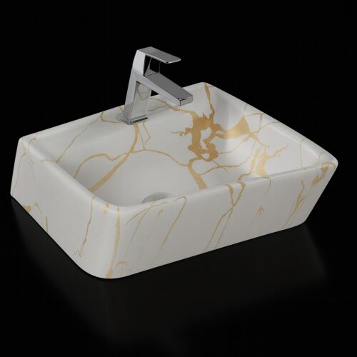 MS-2303 XYLOAN WALL MOUNTED BASIN GLOSSY (18"X14")
