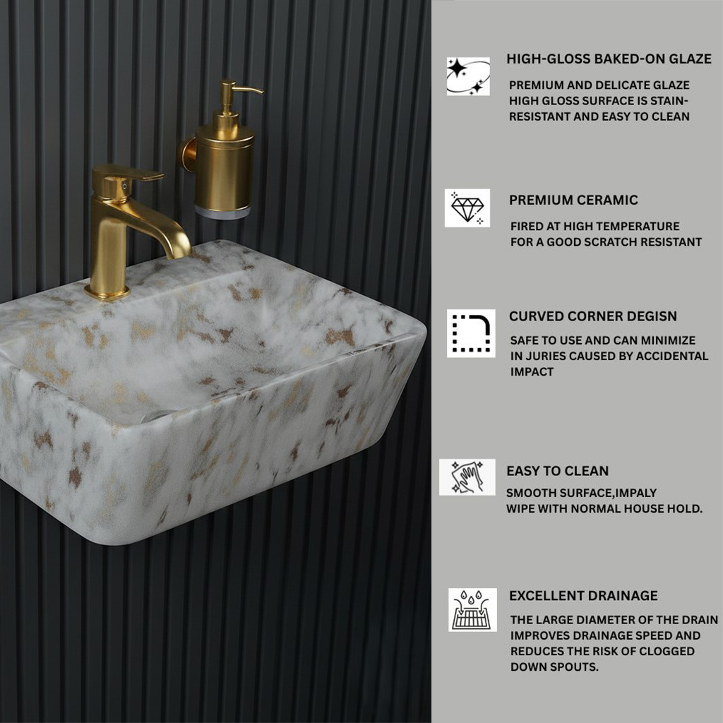 MS-2304 XYLOAN WALL MOUNTED BASIN GLOSSY (18"X14") - Image 4