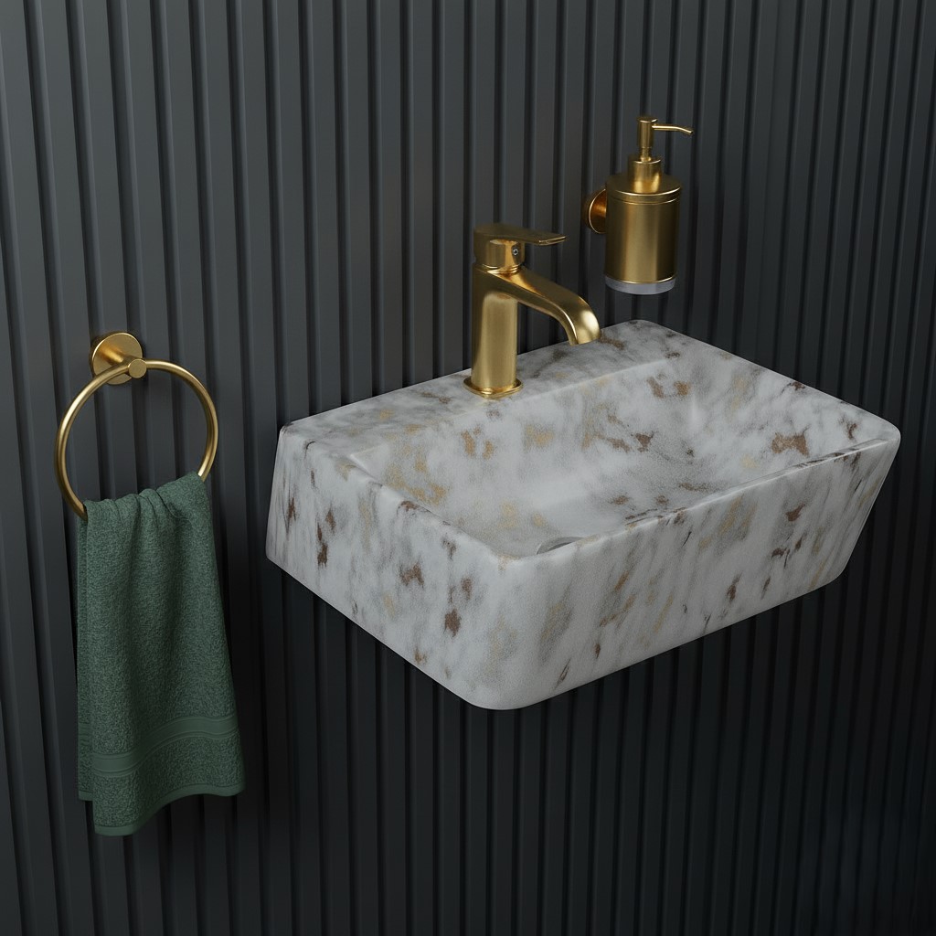 MS-2305 XYLOAN WALL MOUNTED BASIN MATT (18"X14") - Image 2