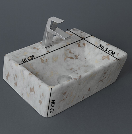 MS-2305 XYLOAN WALL MOUNTED BASIN MATT (18"X14") - Image 3
