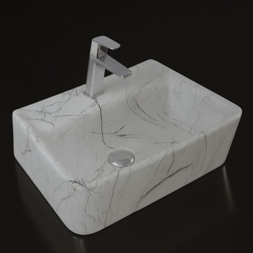 MS-2306 XYLOAN WALL MOUNTED BASIN GLOSSY (18"X14")