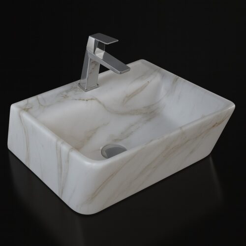MS-2307 XYLOAN WALL MOUNTED BASIN GLOSSY (18"X14")