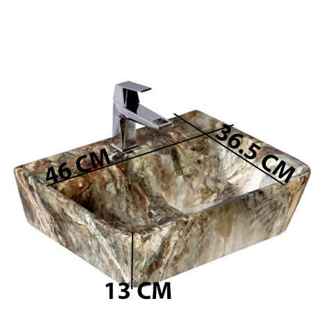 MS-2309 XYLOAN WALL MOUNTED BASIN GLOSSY (18"X14") - Image 3