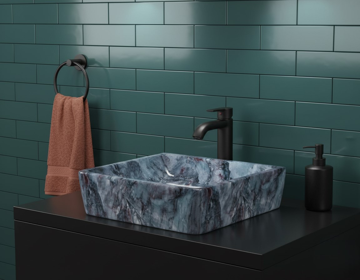 MS-2310 XYLOAN WALL MOUNTED BASIN GLOSSY (18"X14") - Image 2