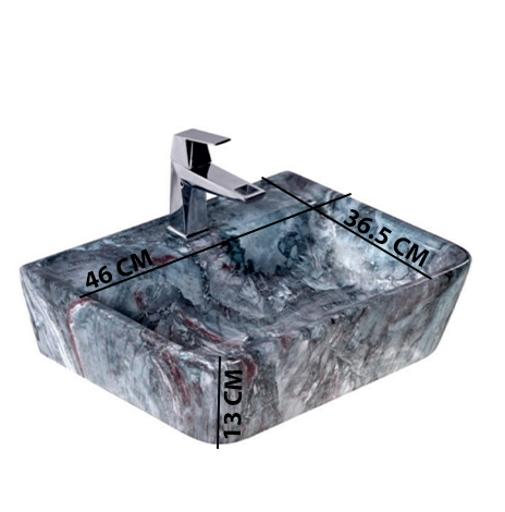 MS-2310 XYLOAN WALL MOUNTED BASIN GLOSSY (18"X14") - Image 3