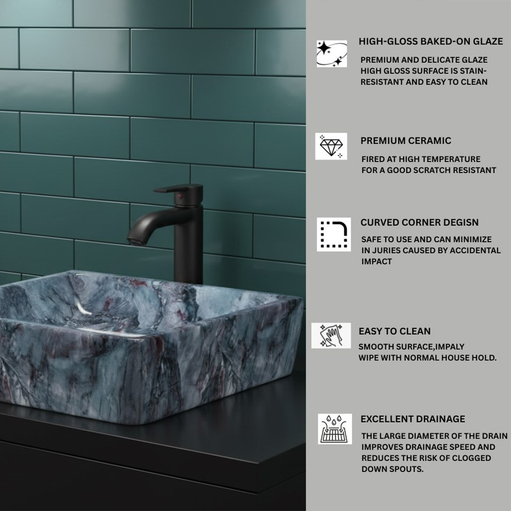 MS-2310 XYLOAN WALL MOUNTED BASIN GLOSSY (18"X14") - Image 4