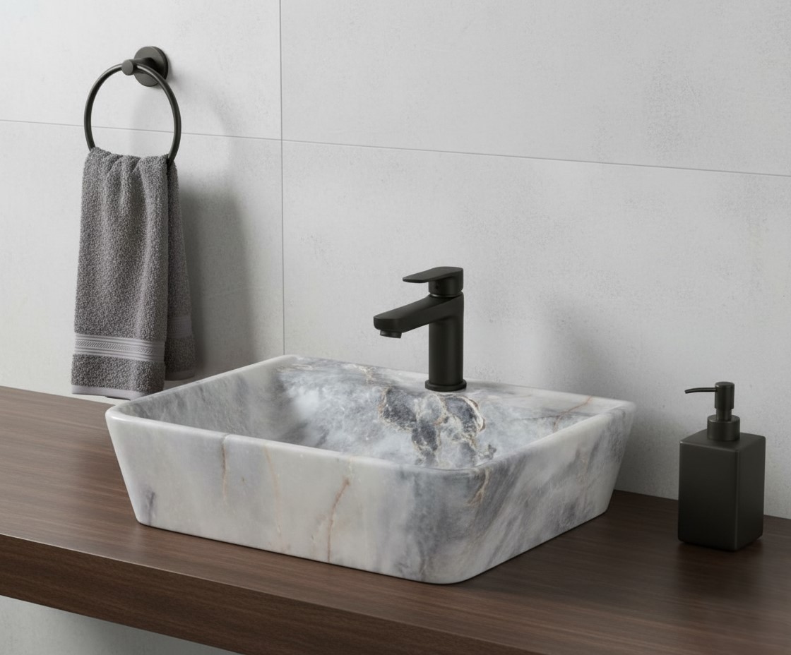 MS-2311 XYLOAN WALL MOUNTED BASIN GLOSSY (18"X14") - Image 2
