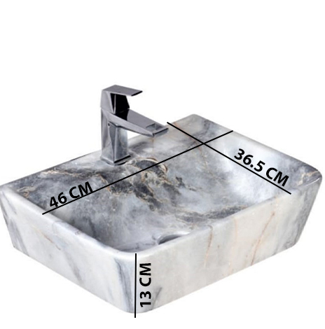 MS-2311 XYLOAN WALL MOUNTED BASIN GLOSSY (18"X14") - Image 3
