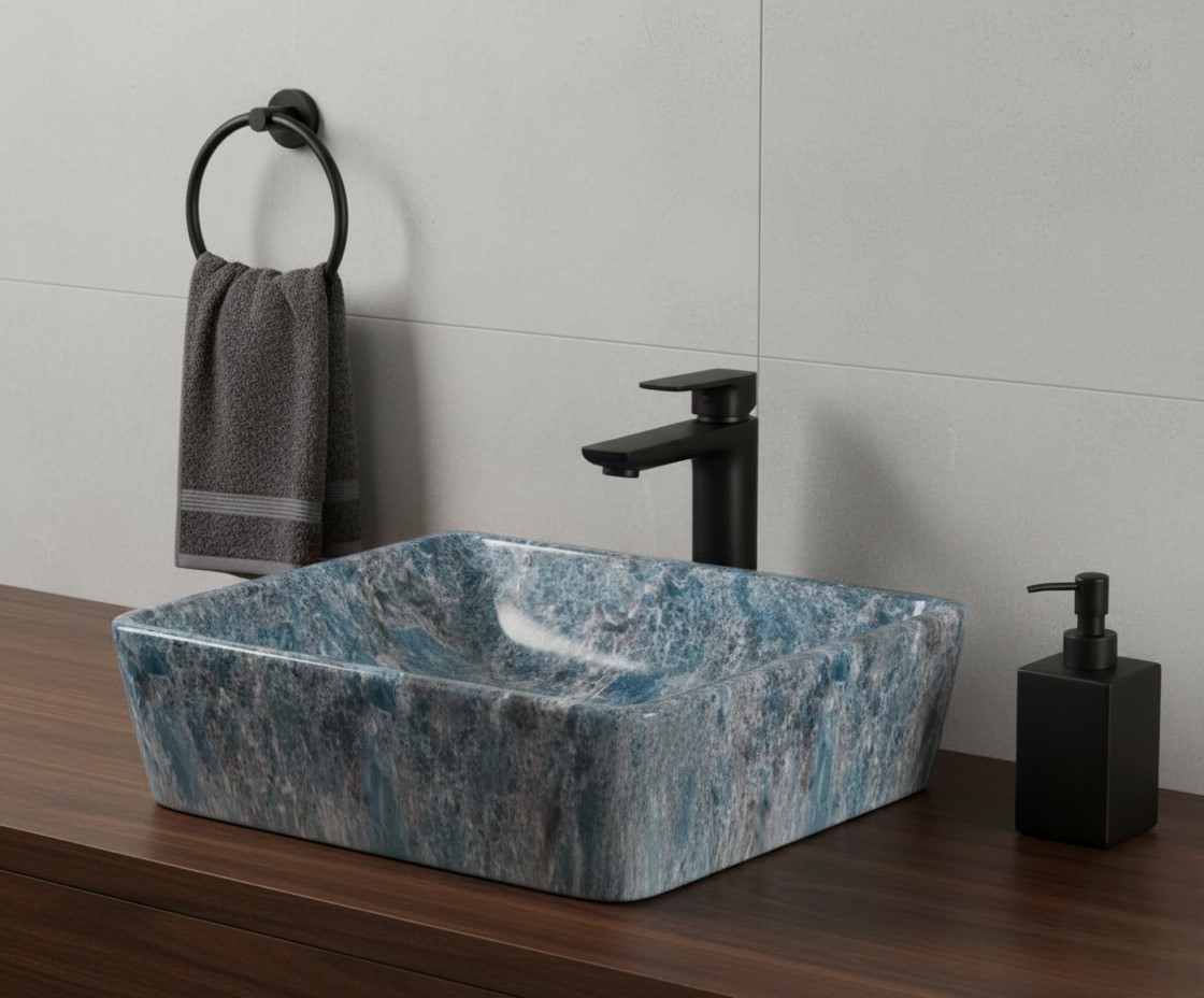 MS-2314 XYLOAN WALL MOUNTED BASIN GLOSSY (18"X14") - Image 2