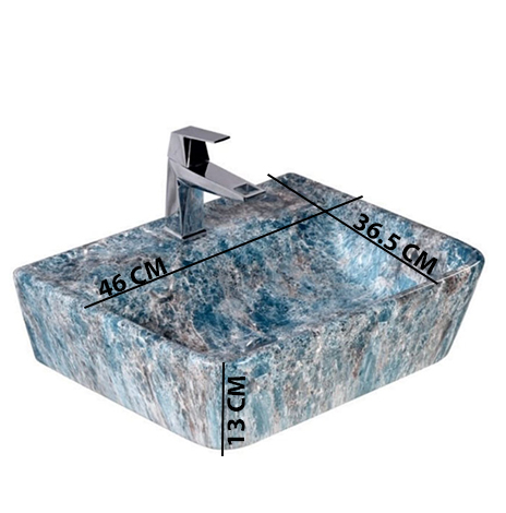 MS-2314 XYLOAN WALL MOUNTED BASIN GLOSSY (18"X14") - Image 3