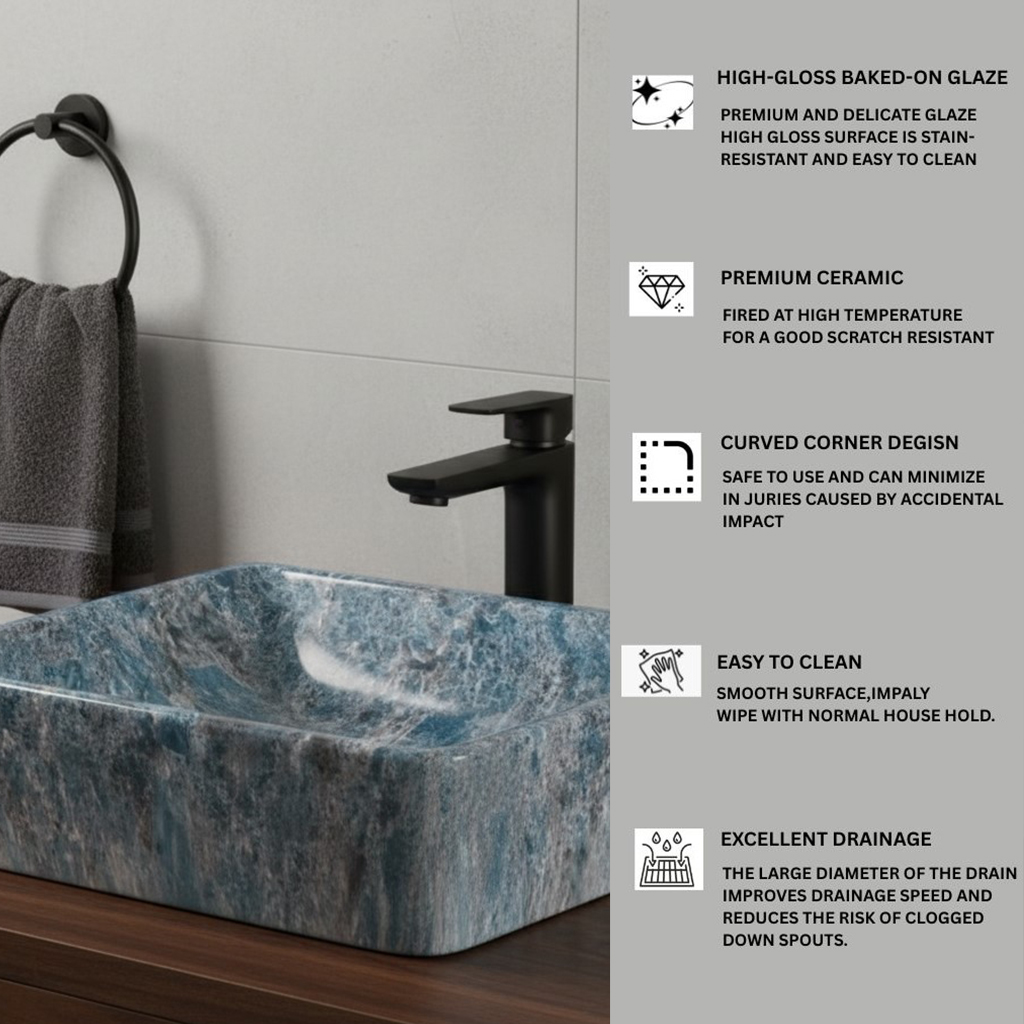MS-2314 XYLOAN WALL MOUNTED BASIN GLOSSY (18"X14") - Image 4