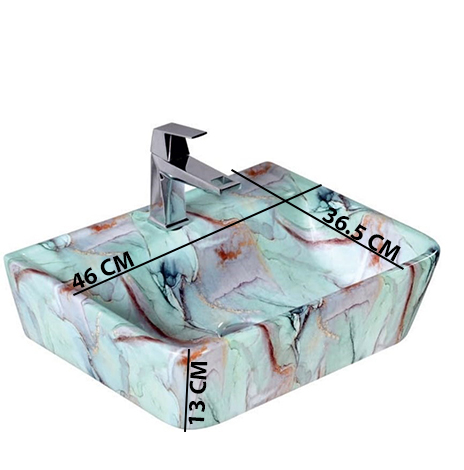 MS-2322 XYLOAN WALL MOUNTED BASIN GLOSSY (18"X14") - Image 3
