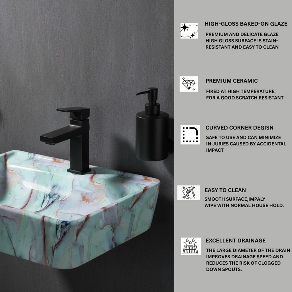 MS-2322 XYLOAN WALL MOUNTED BASIN GLOSSY (18"X14") - Image 4