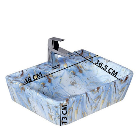 MS-2323 XYLOAN WALL MOUNTED BASIN GLOSSY (18"X14") - Image 3