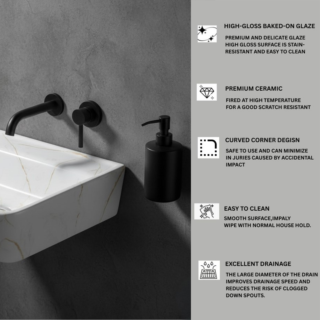 MS-2324 XYLOAN WALL MOUNTED BASIN GLOSSY (18"X14") - Image 4