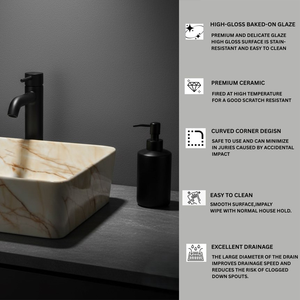 MS-2404 XYLOAN TABLE TOP BASIN GLOSSY (22"X14") - Image 4