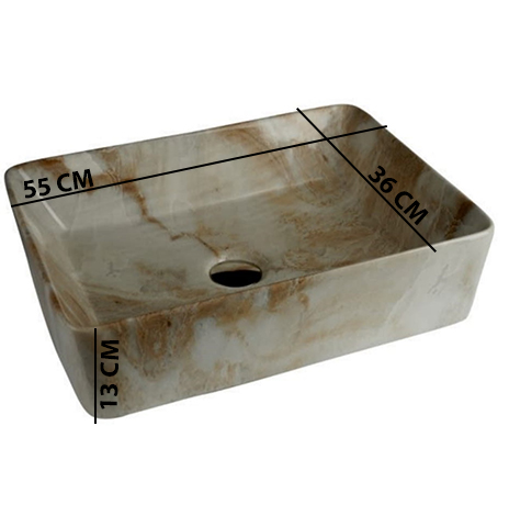 MS-2407 XYLOAN TABLE TOP BASIN GLOSSY (22"X14") - Image 3