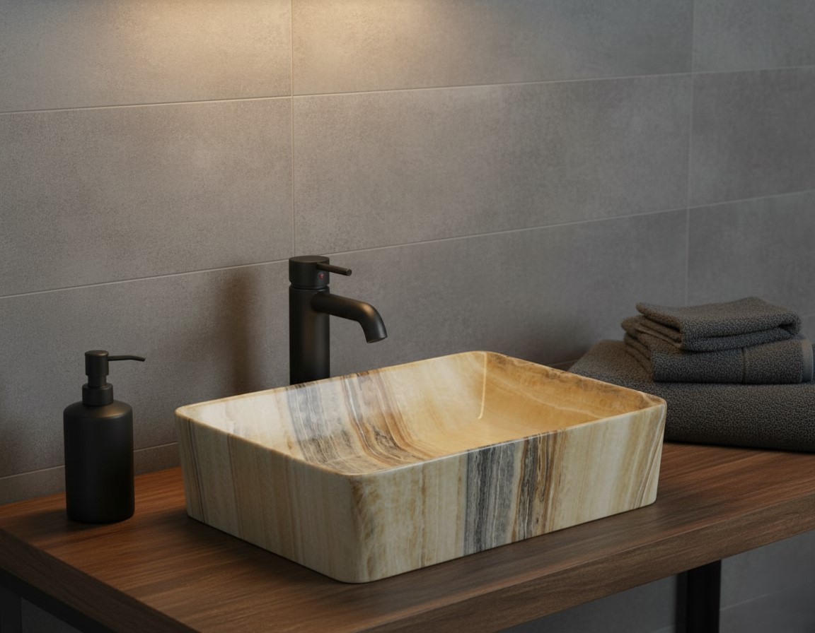 MS-2408 XYLOAN TABLE TOP BASIN GLOSSY (22"X14") - Image 2