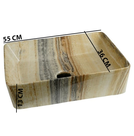 MS-2408 XYLOAN TABLE TOP BASIN GLOSSY (22"X14") - Image 3