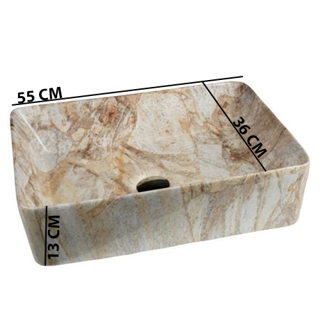 MS-2410 XYLOAN TABLE TOP BASIN GLOSSY (22"X14") - Image 3