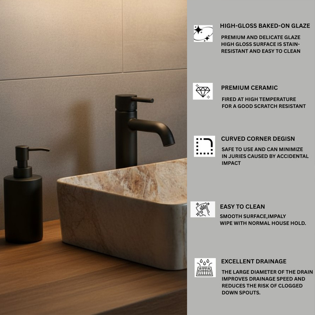 MS-2410 XYLOAN TABLE TOP BASIN GLOSSY (22"X14") - Image 4