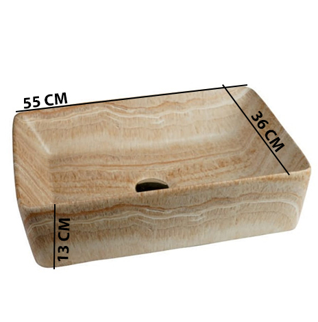 MS-2413 XYLOAN TABLE TOP BASIN GLOSSY (22"X14") - Image 3