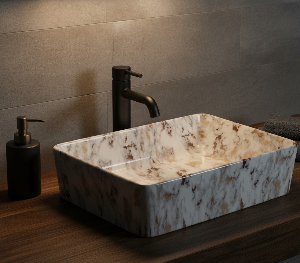 MS-2414 XYLOAN TABLE TOP BASIN MATT (22"X14") - Image 2