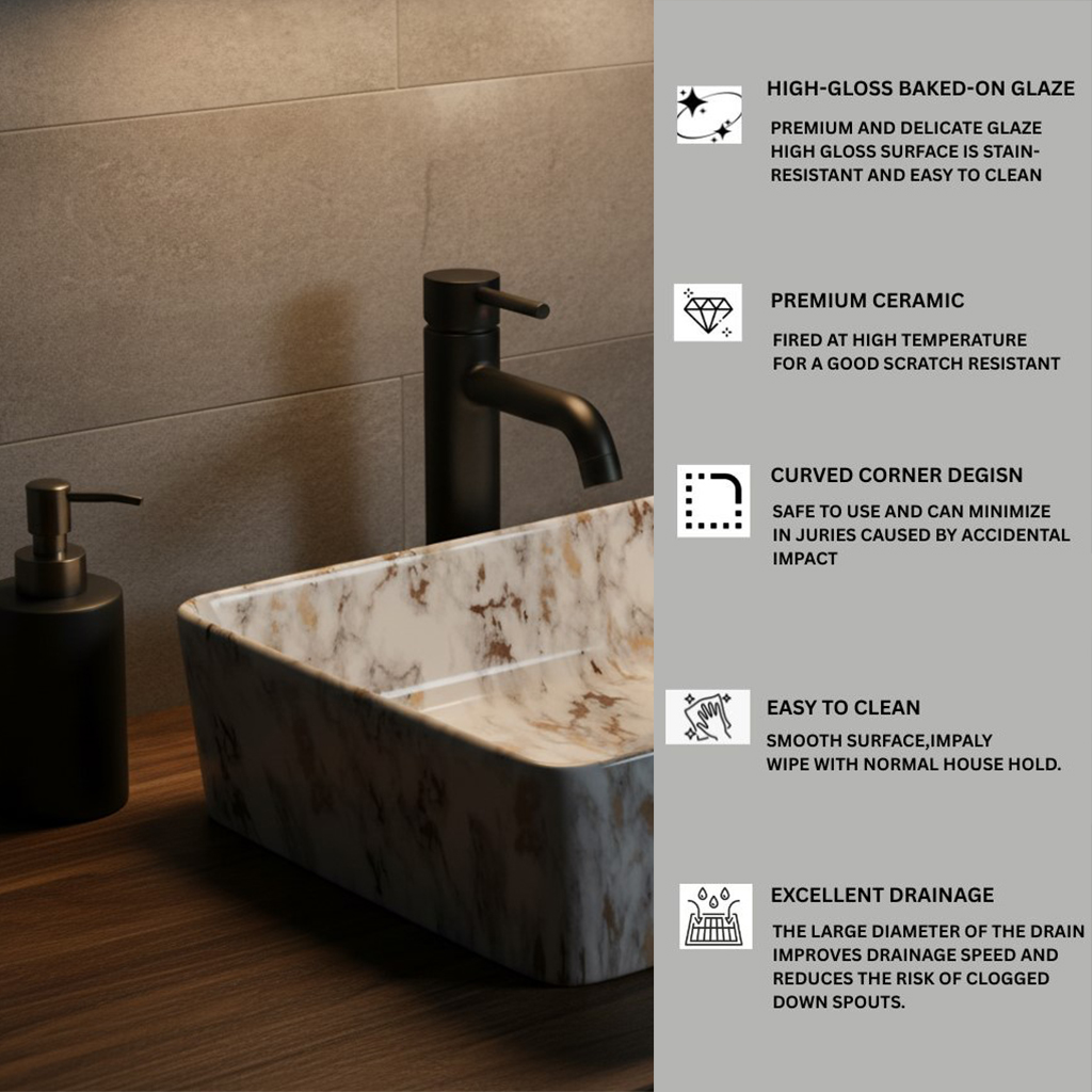MS-2414 XYLOAN TABLE TOP BASIN MATT (22"X14") - Image 4