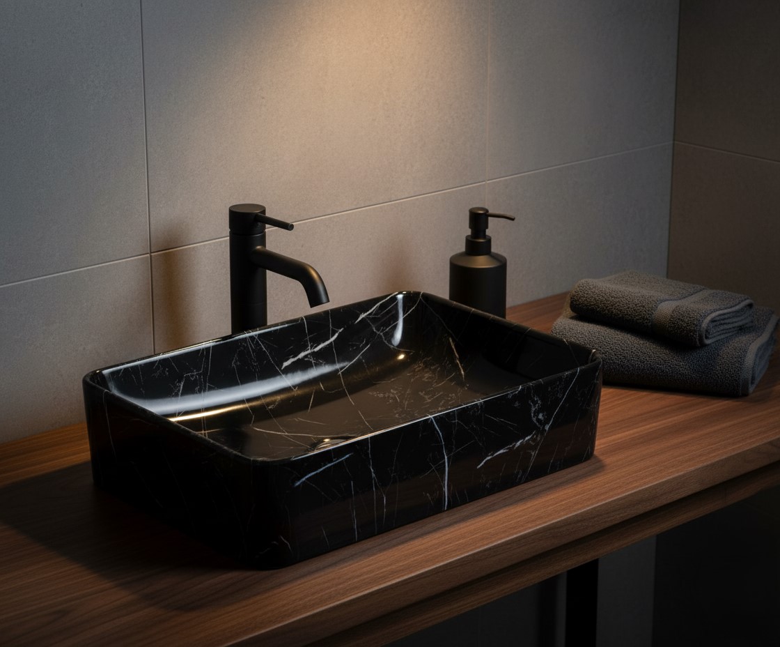 MS-2416 XYLOAN TABLE TOP BASIN GLOSSY (22"X14") - Image 2
