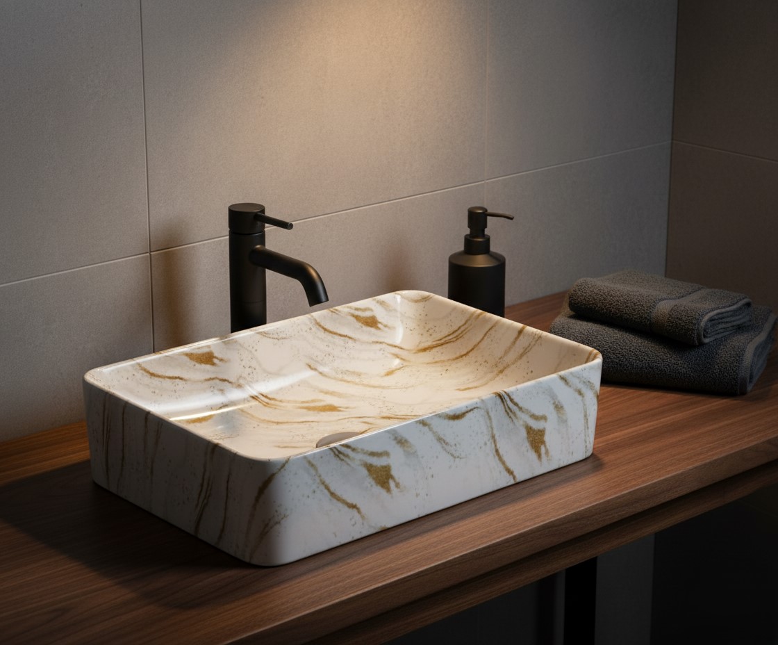 MS-2417 XYLOAN TABLE TOP BASIN MATT (22"X14") - Image 2