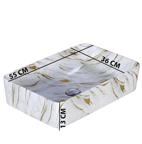 MS-2417 XYLOAN TABLE TOP BASIN MATT (22"X14") - Image 3