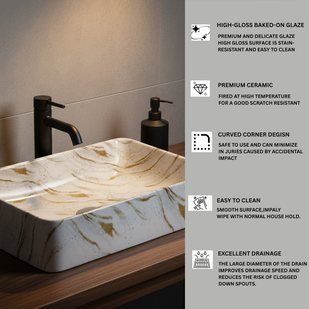 MS-2417 XYLOAN TABLE TOP BASIN MATT (22"X14") - Image 4