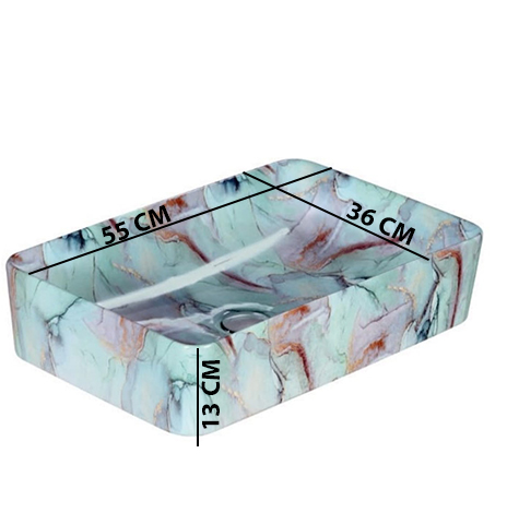 MS-2419 XYLOAN TABLE TOP BASIN GLOSSY (22"X14") - Image 3