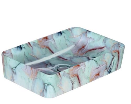 MS-2419 XYLOAN TABLE TOP BASIN GLOSSY  (22"X14")